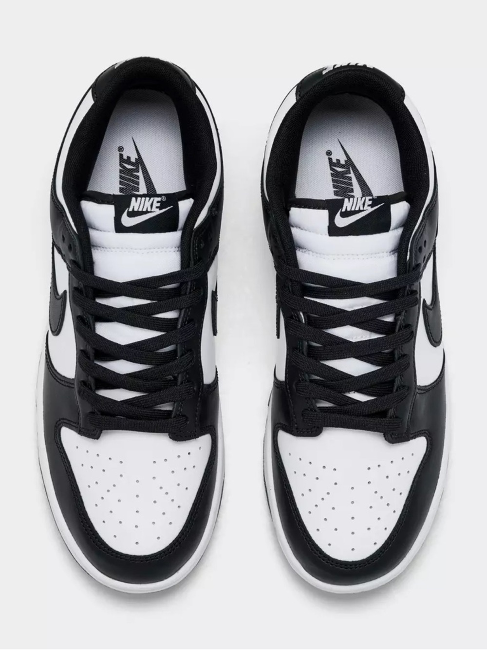 NIKE new 2021 Panda Dunk Low Retro Black White Sneakers - M US7 / W US8.5 - Picture 15 of 16